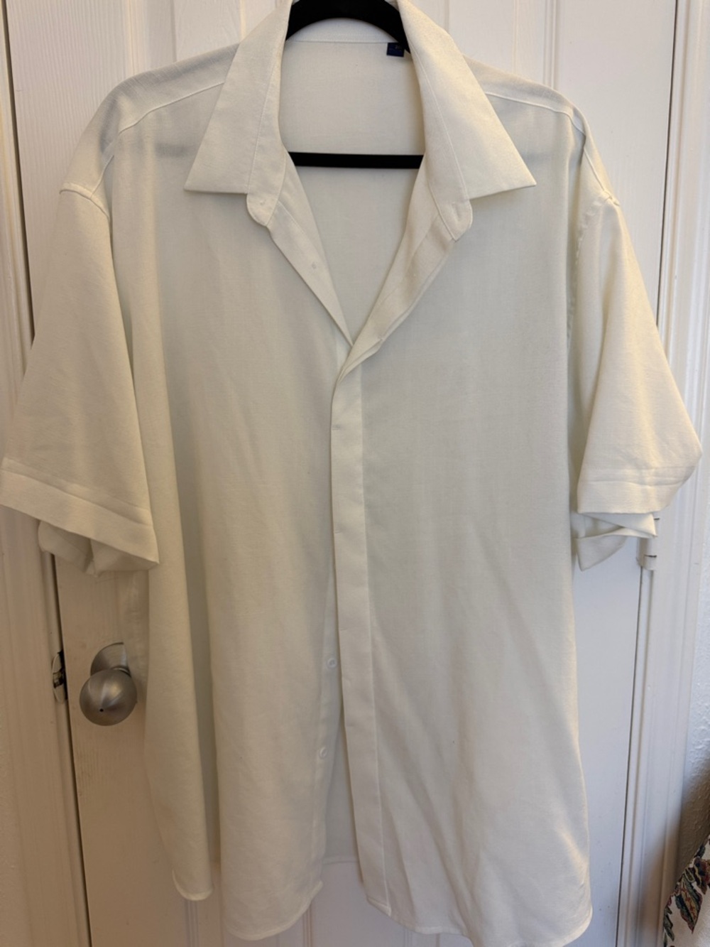 Men's Classic Short-Sleeve Button-Up Shirt — White